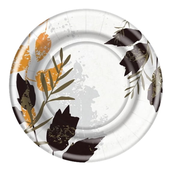 Hanna K Signature Leafy Canopy 10.25" Dinner Paper Plates: 648Ct