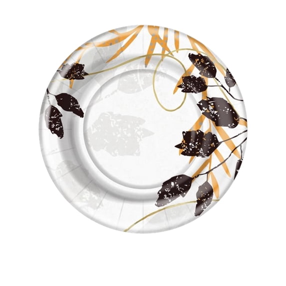 Hanna K Signature Leafy Canopy 8" Salad/Dessert Paper Plates: 72Ct