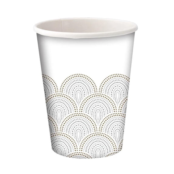 Hanna K Signature Metallic Rays 9oz. Paper Cups: 18Ct