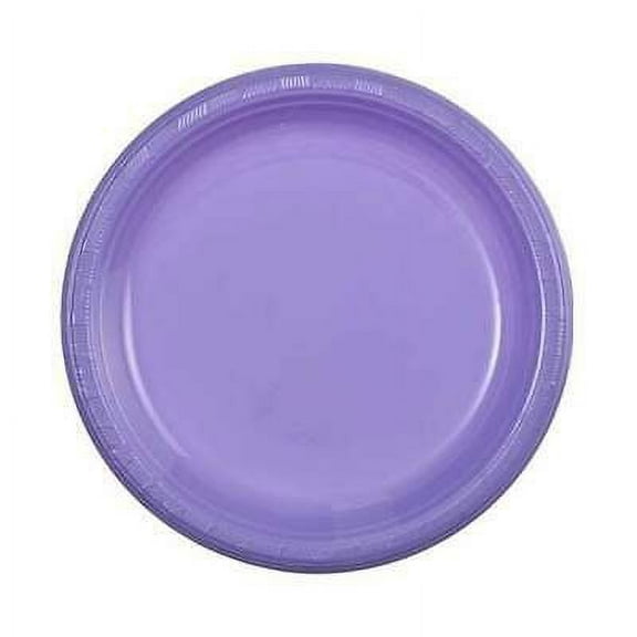 Hanna K. Signature Plastic Plastic Plates Hydrangea 9'' For All Parties 50Ct