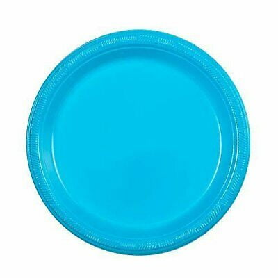 Hanna K. Signature Plastic Plates Island Blue 7" 50Ct