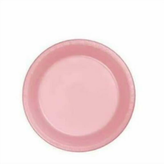 Hanna K. Signature Reusable Plastic Plates Pink 7" For All Parties 50Ct
