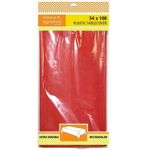 Hanna KTableCover, Rectangular, 54" x108", Red, Ct