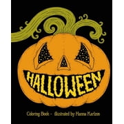 Hanna Karlzon Halloween Hardcover Adult Coloring Book Featuring Thick, High-Quality Paper, Hardcover