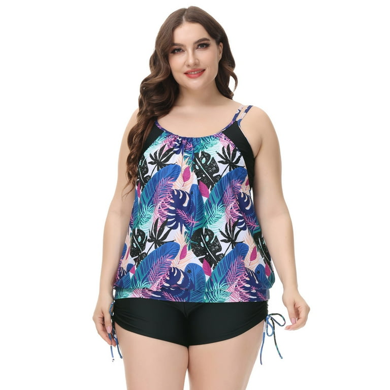 Walmart plus size store swim tops