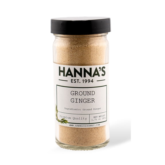 Hanna's Ginger Ground, 4 fl oz Glass Jar