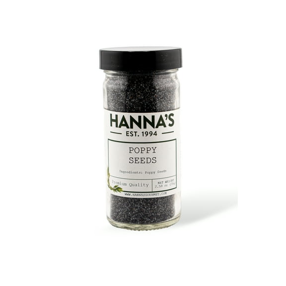 Hanna's Poppy Seeds Dutch, 4 fl oz Glass Jar