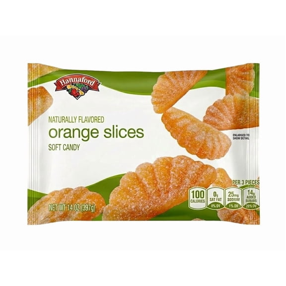 Hannaford Orange Slices Soft Candy, 14 oz