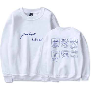 Hannah Bahng Merch Prefect Blue Drew Crewneck Men Women Long Sleeve Hoodie Streetwear Pullover Top