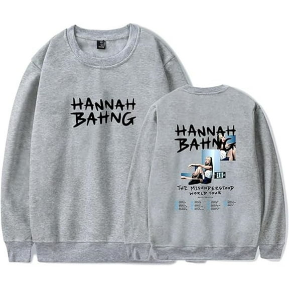 Hannah Bahng Merch The Misunderstood Tour 2025 Crew Neck Sweatshirt, Unisex, Stylish Long-Sleeved Pullover
