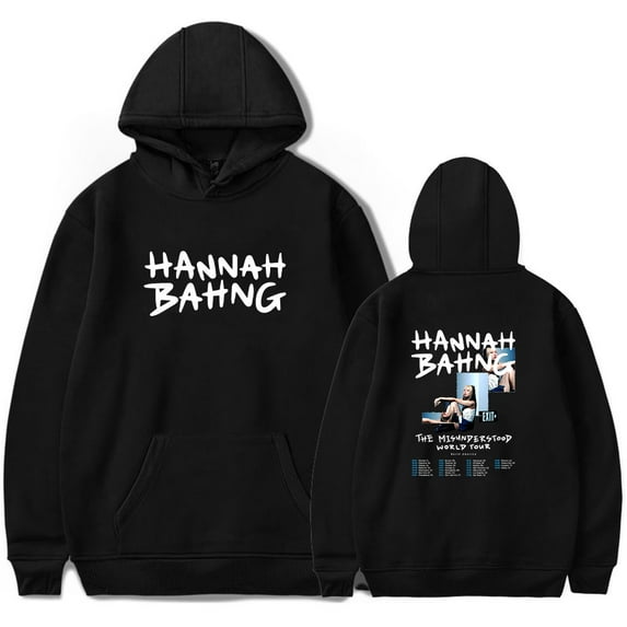 Hannah Bahng The Misunderstood Tour 2025 Hoodies Women Men Casual Long Sleeve Sweatshirt Clothes