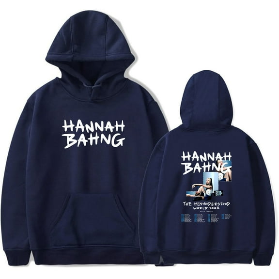 Hannah Bahng The Misunderstood Tour 2025 Hoodies Women Men Casual Long Sleeve Sweatshirt Clothes