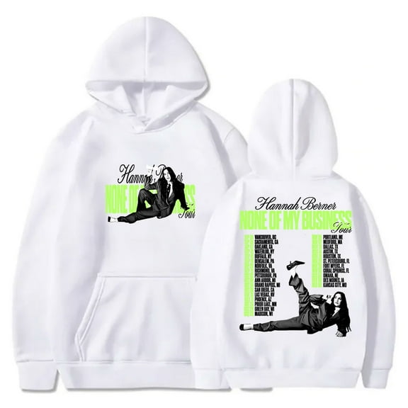 Hannah Berner None Of My Business Tour Merch Hoodies Women Men Long Sleeve Sweatshirts