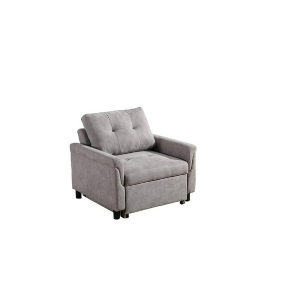 Lilola Home Woven Convertible Living Armchair, Gray