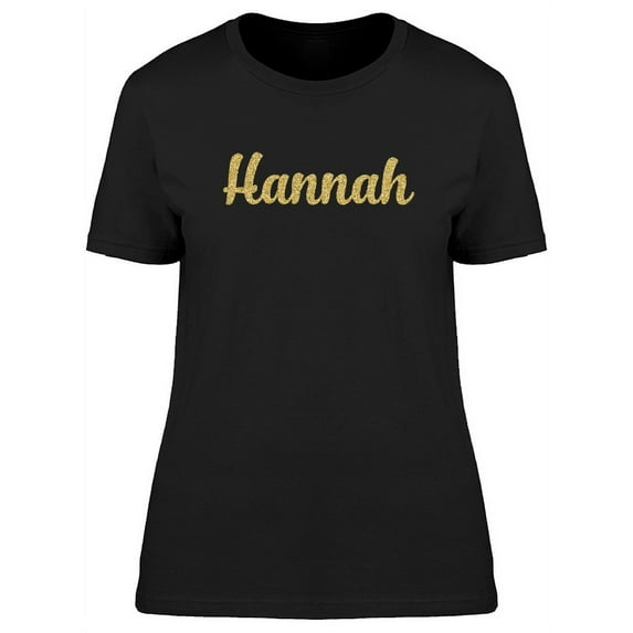 Hannah In Gold sparkle T-Shirt Women -Image by Shutterstock, Female Small