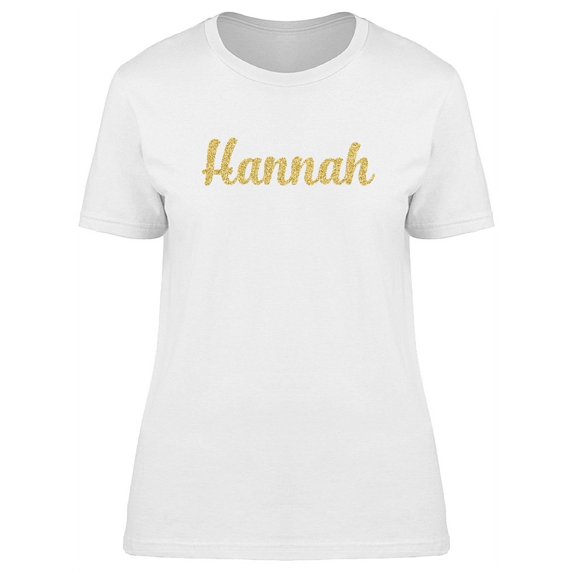 Hannah In Gold sparkle T-Shirt Women -Image by Shutterstock, Female Small