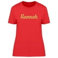 thumbnail image 1 of Hannah In Gold sparkle T-Shirt Women -Image by Shutterstock, Female x-Large, 1 of 2
