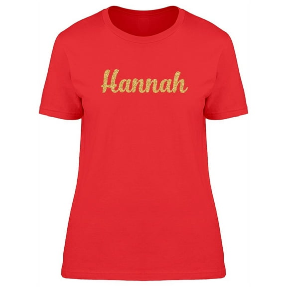 Hannah In Gold sparkle T-Shirt Women -Image by Shutterstock, Female x-Large