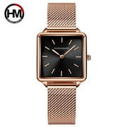 Hannah Martin Top Brand Simple Women Watch Japanese Movement Quartz Wristwatch Fashion Luxury All-Match Women Clock New Arrival