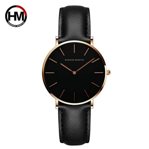 Hannah Martin Women's Watch Hanna Martin Top Brand Fashion Japanese Movement Original Design Waterproof Quartz WristWatch Women Watch Gift Box
