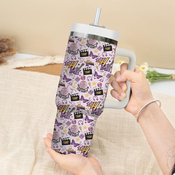 Hannah Montana 20th Anniversary 40oz Tumbler, Hannah Montana Inspired Cup, Hannah Montana Fan Gift, Retro Disney Channel Tumbler
