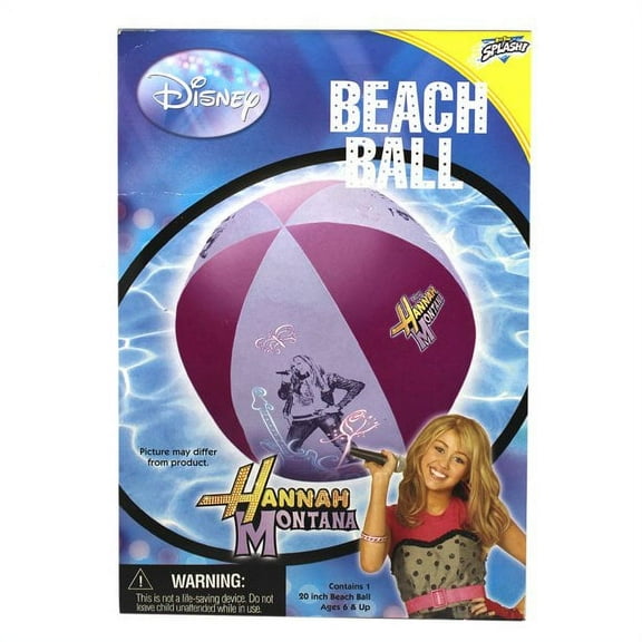 Hannah Montana Beach Ball - Lavender and Violet Colored Kids Beach Ball