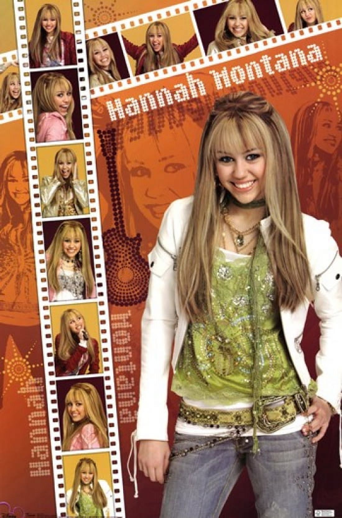 Hannah Montana - Film Strip Laminated Poster Print (22 x 34) - Walmart.com