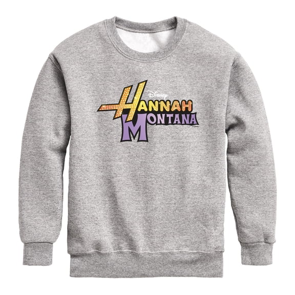 Hannah Montana - Logo - Youth Boys Crew Fleece Sweatshirt