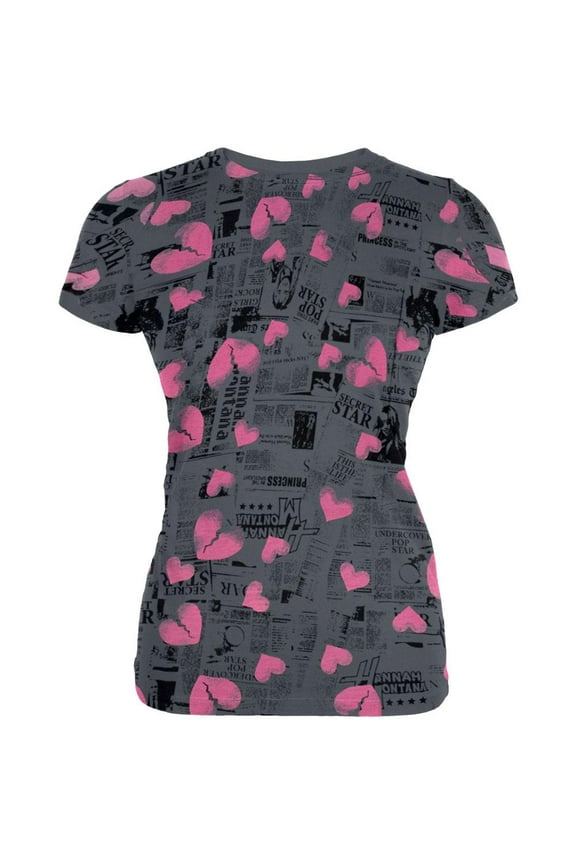 - Newsprint Juniors T-Shirt - Large