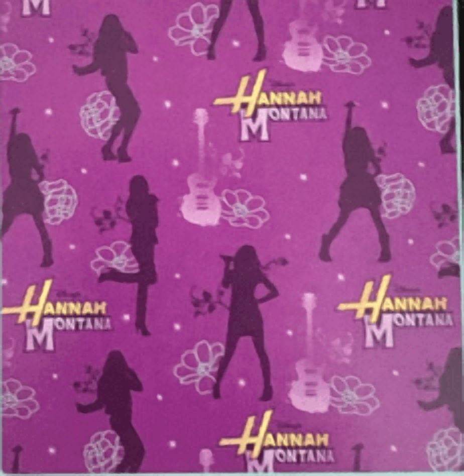 Hannah Montana Super Soft Travel Blanket 40in x 50in Purple