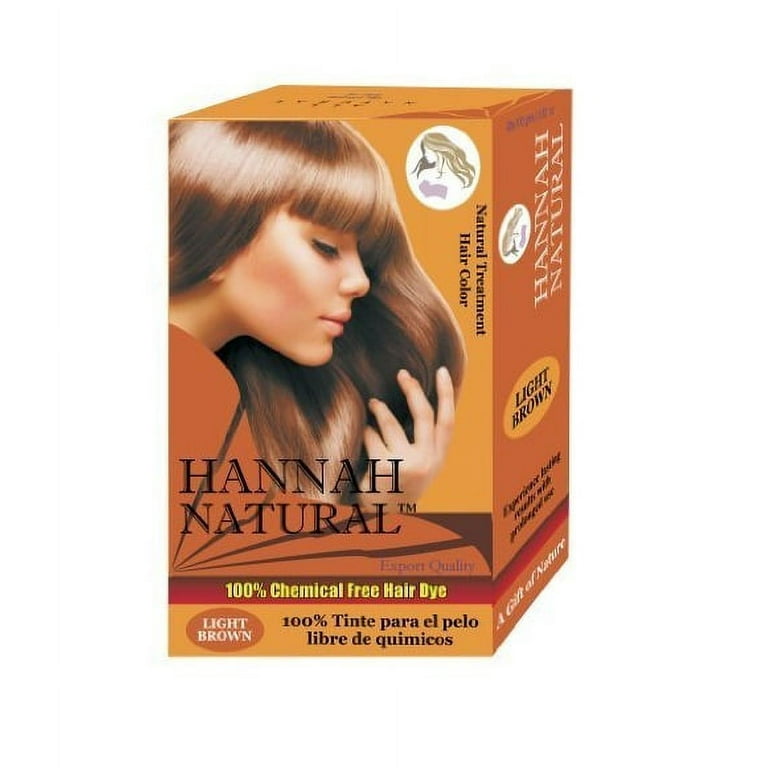 Hannah Natural 100% Chemical Free Hair Dye, Light Brown, 100 Gram