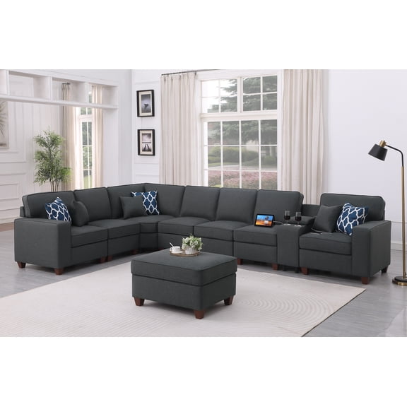 Hannah Sectional Sofa with Ottoman
