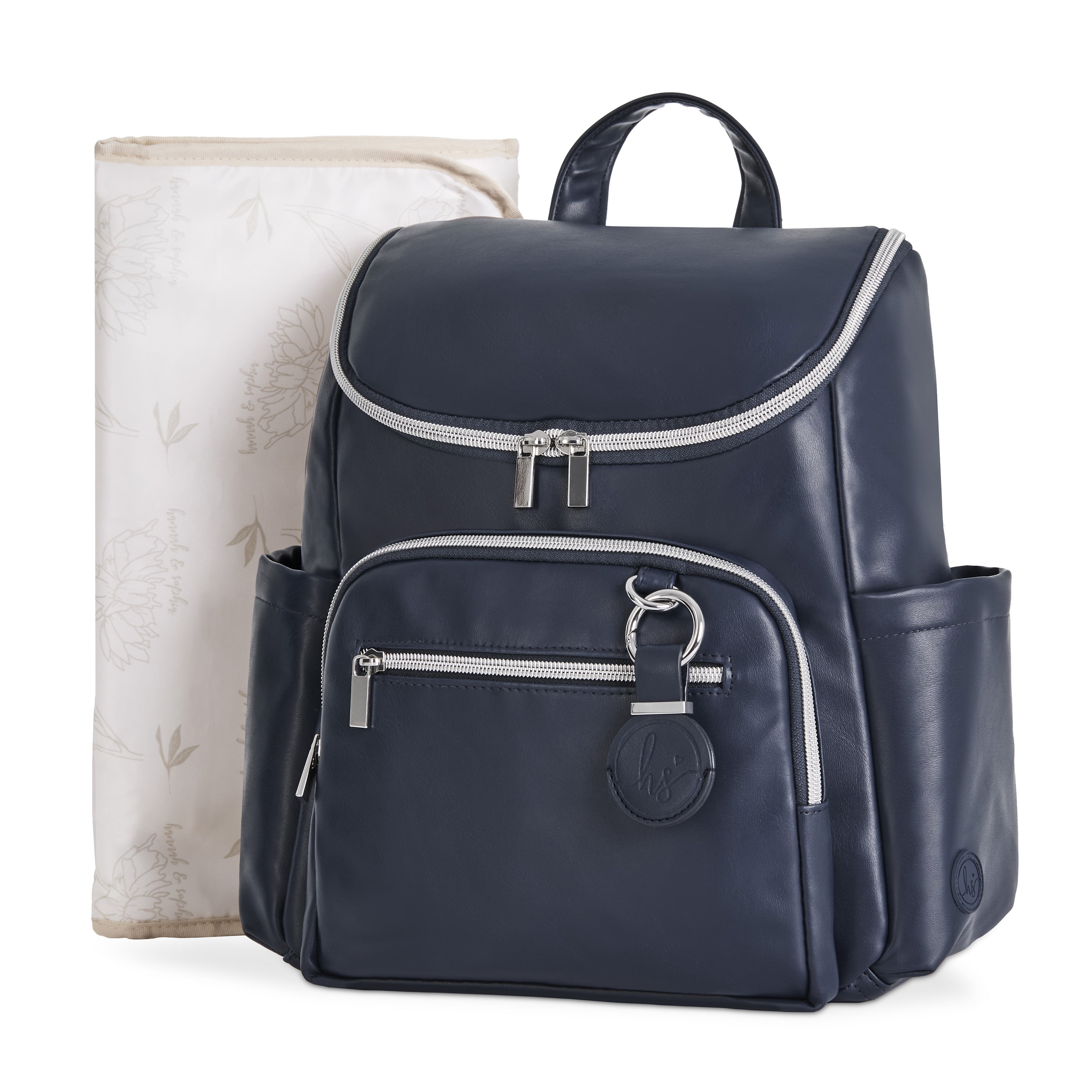 Hannah & Sophia Ready to Roam 3pc Diaper Bag Set, Moonmist Blue