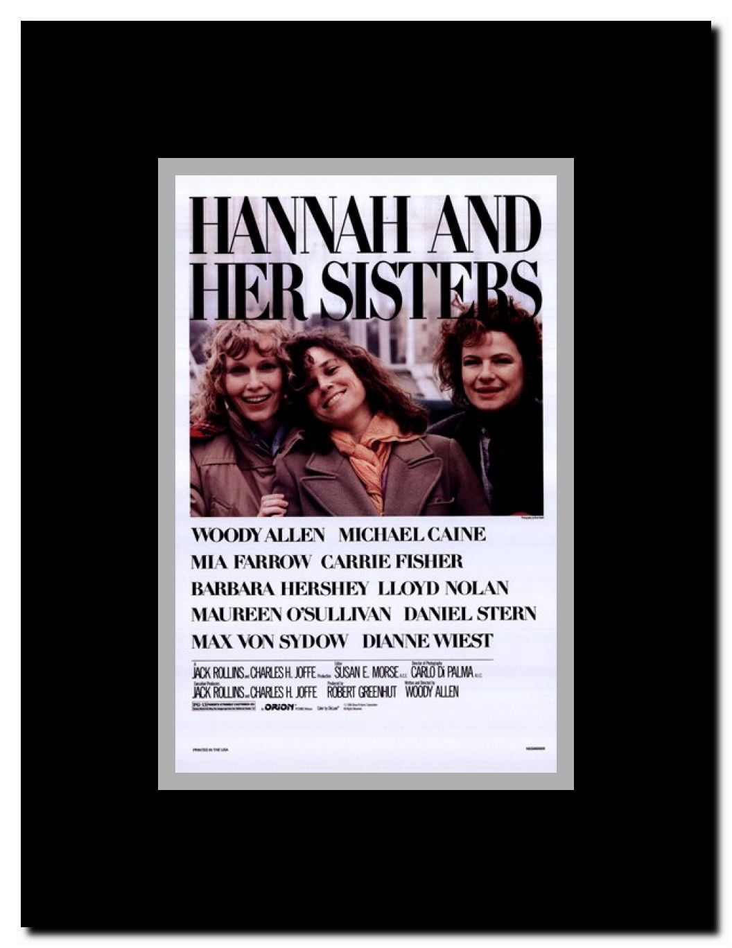 Hannah and Her Sisters Framed Movie Poster