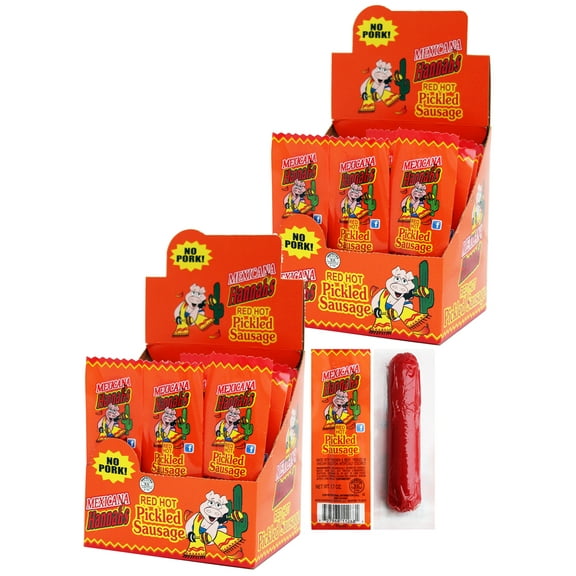 Hannah's 1.7oz Mex Sausages (No Pork) 20-ct Boxes - 2 Boxes