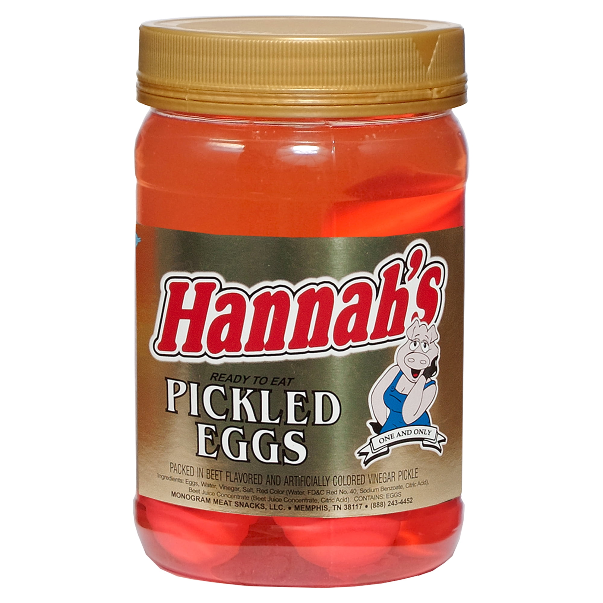 Hannah's Ready to Eat Pickled Eggs, 12.8 oz