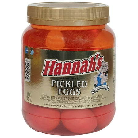 Hannah's Red Eggs Half Gallon Jar Ready to Eat