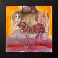 thumbnail image 1 of Hanniet, Marc 12x12 Black Modern Framed Museum Art Print Titled - Summer for ever, 1 of 4