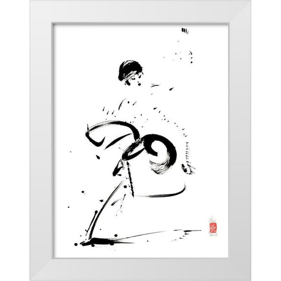 Hanniet, Marc 12x14 White Modern Wood Framed Museum Art Print Titled - Fleur de tendresse
