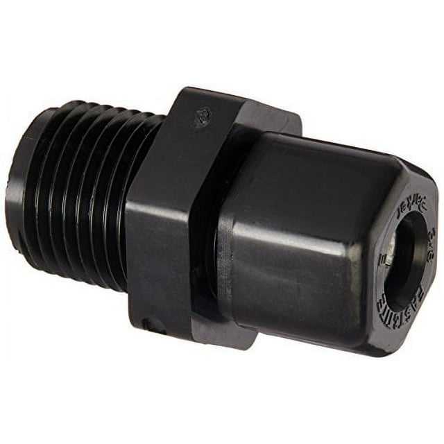 Hannifin P6MC8 Fast & Tite Polypropylene Male Connector Fitting, 3/8 ...