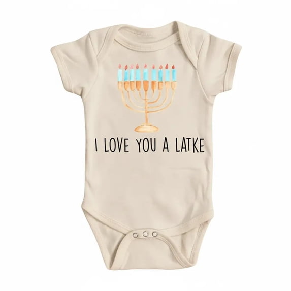 Hannukah Latke Newborn Baby Bodysuit