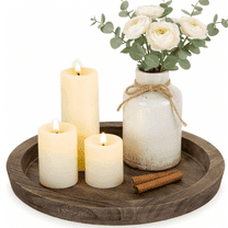Shell Design Coffee Table Hanobe Decorative Coastal Wooden Tray Decor - 1PC 11.5