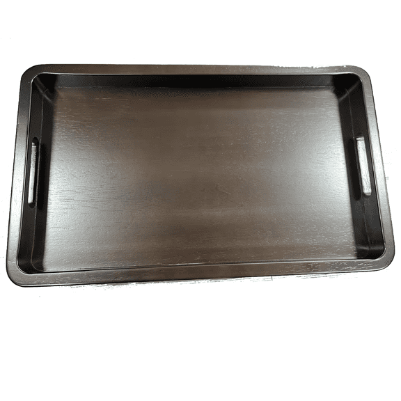 Hanobe Large Ottoman Tray: 20" Decorative Wooden Trays for Ottoman with Handles - Ottoman Table Topper for Coffee Table