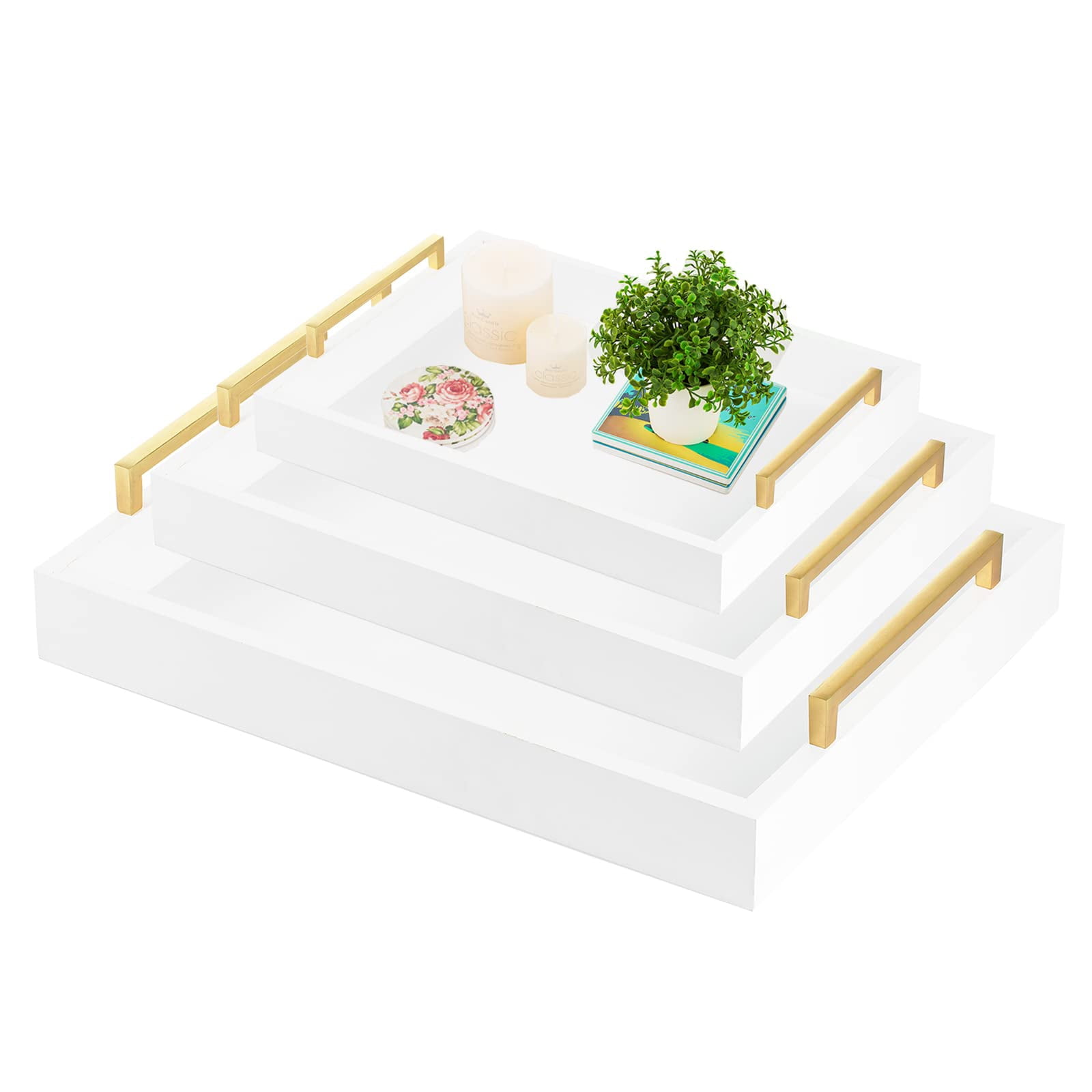Large gold 2024 ottoman tray