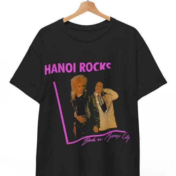 Hanoi Rocks Shirt, Twelve Shots on the Rock, Back To Mystery City, Unisex Shirt