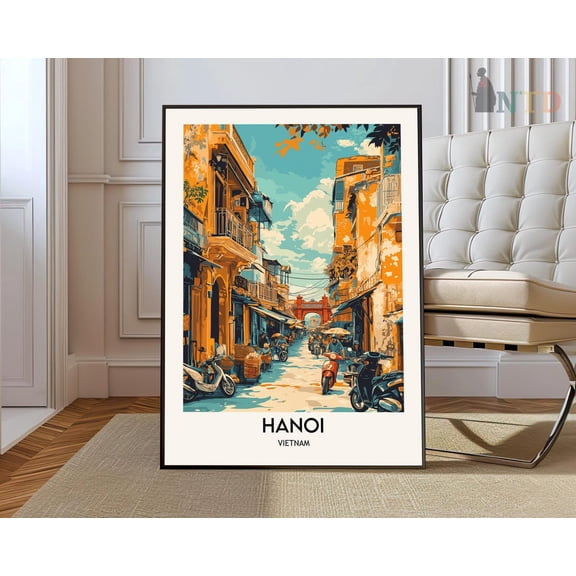 Hanoi Vietnam City Poster Unframed Paper Print