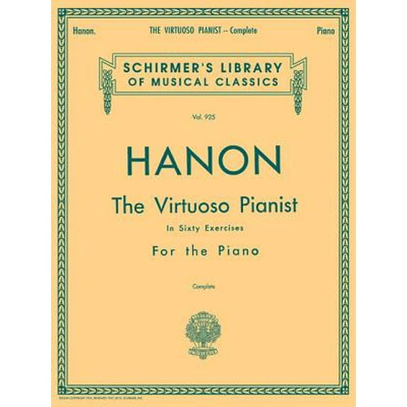 Pre-Owned Hanon: The Virtuoso Pianist In Sixty Exercises For The Piano, Vol. 925, Complete (Schirmer's Library Of Musical Classics)