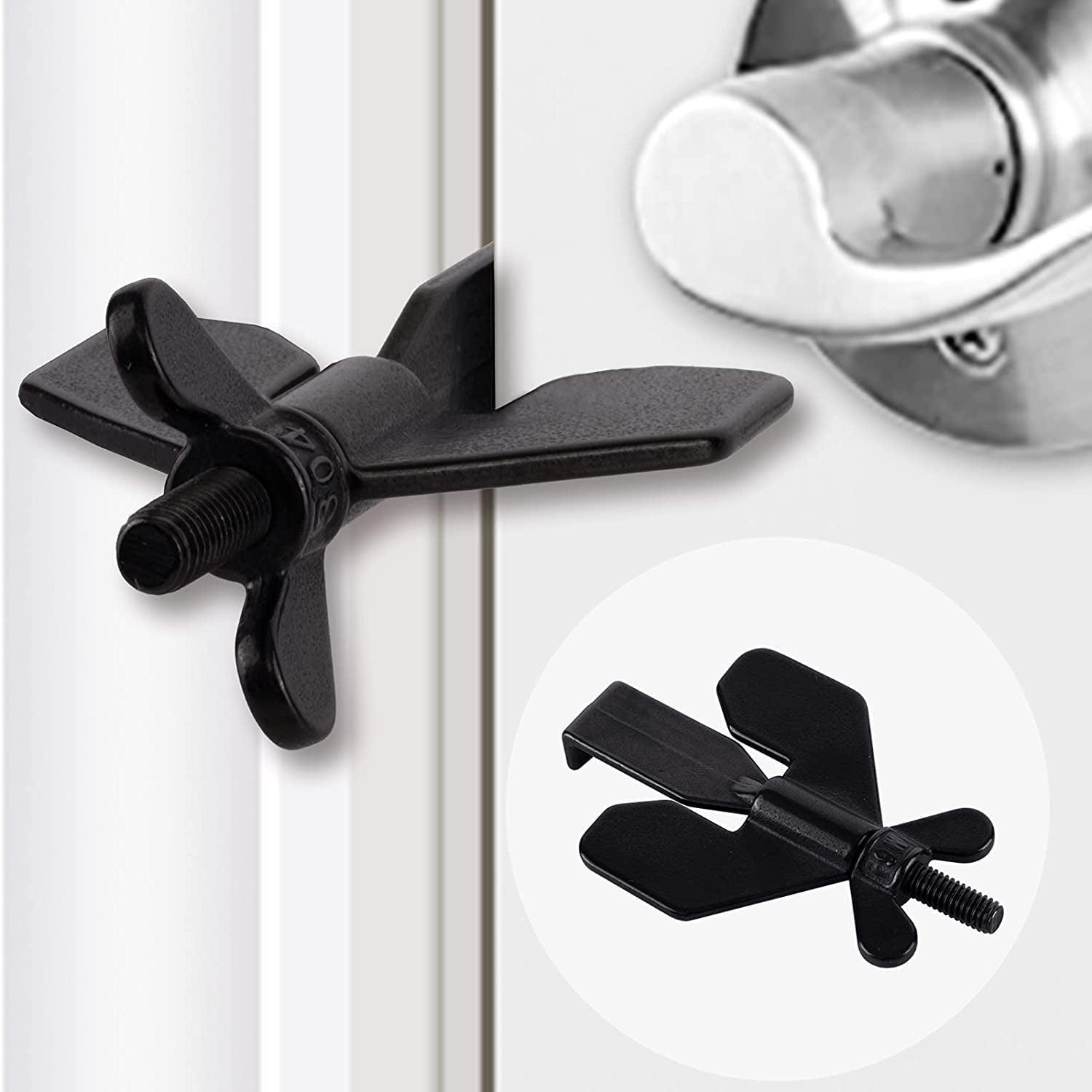 Hanonwoven Portable Door Lock for Home Security  Travel Lock for Extra Privacy and Safety, Ideal for Hotels, Homes, Apartments, and College Dorms