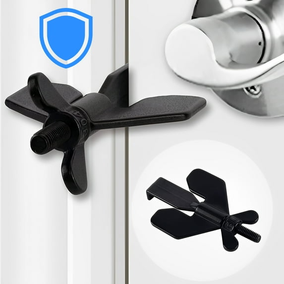 Hanonwoven Portable Door Lock for Home Security – Travel Lock for Extra Privacy and Safety, Ideal for Hotels, Homes, Apartments, and College Dorms