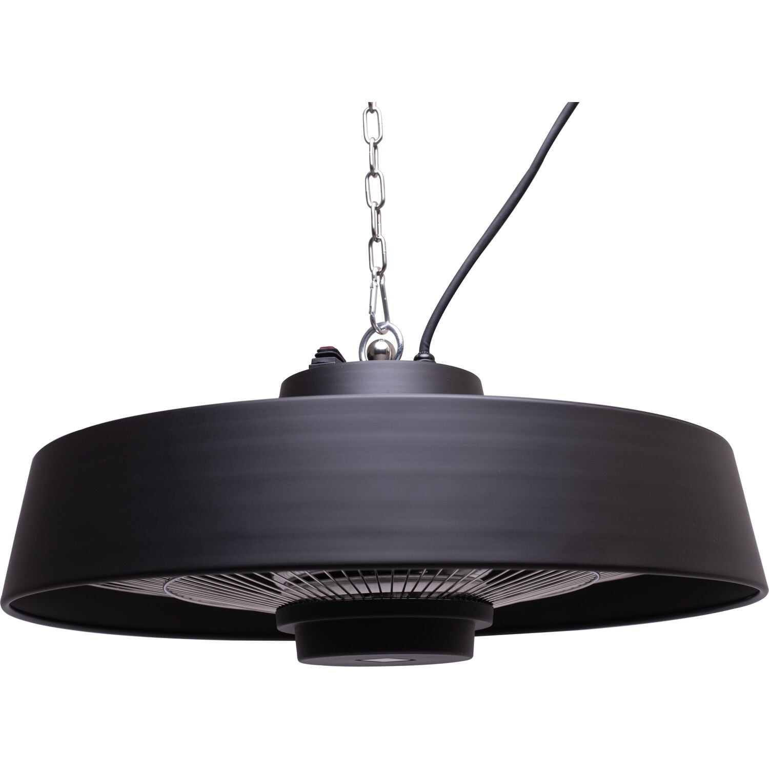 Hanover 1500W 20'' Infrared Halogen Steel Round Electric Hanging Heat